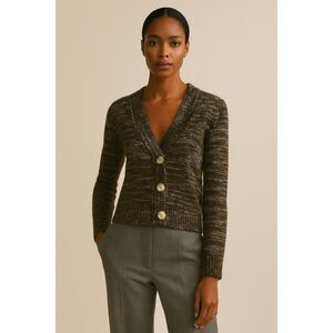 Alpaca 111 100% Alpaca V Neck Cardigan XS NWOT